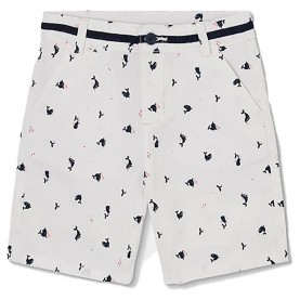 Къси панталони Boboli 823025 shorts - White (Whale Print) къси,панталони,мъжки,панталони,дамски,панталони,boboli,823025,shorts,white,(whale,print)
