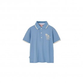 Boboli 833004 short sleeve polo - Blue (Deep Blue) дамски,блузи,с,яка,мъжки,блузи,с,яка,boboli,833004,short,sleeve,polo,blue,(deep,blue)
