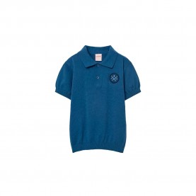 Boboli 843038 short sleeve polo - Blue (Arctic) дамски,блузи,с,яка,мъжки,блузи,с,яка,boboli,843038,short,sleeve,polo,blue,(arctic)