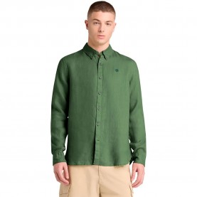 Риза с дълъг ръкав Timberland Mill Brook long sleeve shirt - Green (Myrtle) риза,с,дълъг,ръкав,дамски,ризи,мъжки,ризи,timberland,mill,brook,long,sleeve,shirt,green,(myrtle)