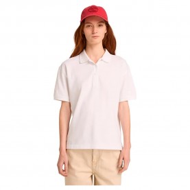 Timberland Pique short sleeve polo - White (White) дамски,блузи,с,яка,мъжки,блузи,с,яка,timberland,pique,short,sleeve,polo,white,(white)