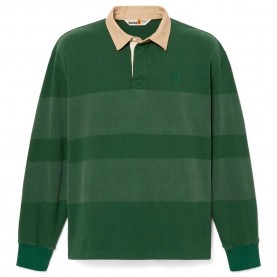 Timberland Striped Rugby long sleeve polo - Green (Pineneedle) дамски,блузи,с,яка,мъжки,блузи,с,яка,timberland,striped,rugby,long,sleeve,polo,green,(pineneedle)