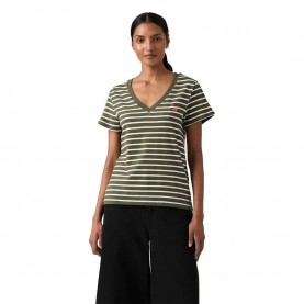 тениска,мъжки,тениски,дамски,тениски,levi´s,®,the,perfect,short,sleeve,v,neck,t,shirt,green,(emily,stripe,deep,depths)