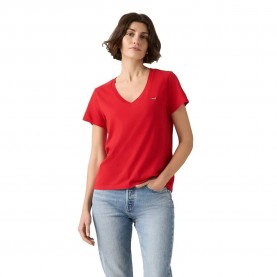 тениска,мъжки,тениски,дамски,тениски,levi´s,®,the,perfect,short,sleeve,v,neck,t,shirt,red,(urban,red)