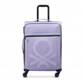 Delsey Color Block Expandable 66 cm 69L trolley bag - Purple (Lavender) куфари,delsey,color,block,expandable,66,cm,69l,trolley,bag,purple,(lavender)