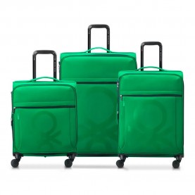 Delsey Color Block Slim S/M/L 135L trolley bag - Green (Green) куфари,delsey,color,block,slim,s,m,l,135l,trolley,bag,green,(green)
