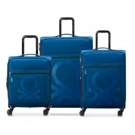 Delsey Color Block Slim S/M/L 135L trolley bag - Blue (Navy) куфари,delsey,color,block,slim,s,m,l,135l,trolley,bag,blue,(navy)