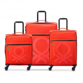 Delsey Color Block Slim S/M/L 135L trolley bag - Red / Orange (Red) куфари,delsey,color,block,slim,s,m,l,135l,trolley,bag,red,orange,(red)