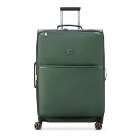 Delsey Turrene Soft Expandable 76 cm 104L trolley bag - Green (Green) куфари,delsey,turrene,soft,expandable,76,cm,104l,trolley,bag,green,(green)