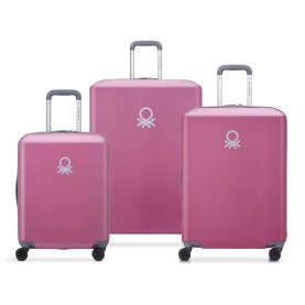 Delsey UCB Hard Slim S/M/L 122L trolley bag - Pink (Pink) куфари,delsey,ucb,hard,slim,s,m,l,122l,trolley,bag,pink,(pink)