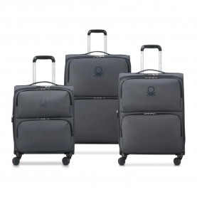 Delsey UCB Soft Slim S/M/L 137L trolley bag - Black (Black) куфари,delsey,ucb,soft,slim,s,m,l,137l,trolley,bag,black,(black)