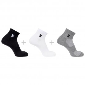 чорапи,мъжки,чорапи,дамски,чорапи,salomon,everyday,lite,quarter,socks,3,units,multicolor,(black,white,frost,gray)