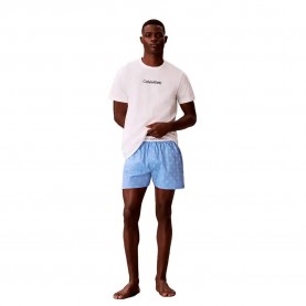 пижама,мъжки,пижами,calvin,klein,lv00nm2906,short,sleeve,pyjama,blue,(classic,white,top,diamond,logo,b)