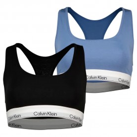 Бюстие Calvin klein LV00QF8494 Bralette bra 2 units - Blue / Black (Black / Blue Tulip) бюстие,дамско,бельо,дамски,бикини,и,танкини,calvin,klein,lv00qf8494,bralette,bra,2,units,blue,black,(black,blue,tulip)