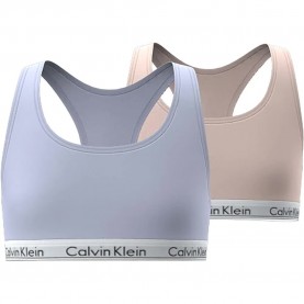 Calvin klein jeans G80G800742 sports bra 2 units - Blue / Pink (Heavenlyiris / Silverpeony) детско,бельо,calvin,klein,jeans,g80g800742,sports,bra,2,units,blue,pink,(heavenlyiris,silverpeony)