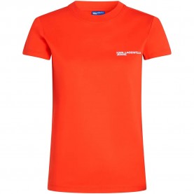 Тениска Karl lagerfeld jeans A1W17004 short sleeve T-shirt - Orange (Grenadine) тениска,мъжки,тениски,дамски,тениски,karl,lagerfeld,jeans,a1w17004,short,sleeve,t,shirt,orange,(grenadine)