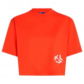 тениска,мъжки,тениски,дамски,тениски,karl,lagerfeld,jeans,a2w17076,cropped,short,sleeve,t,shirt,orange,(grenadine)