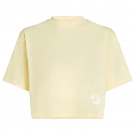 тениска,мъжки,тениски,дамски,тениски,karl,lagerfeld,jeans,a2w17076,cropped,short,sleeve,t,shirt,yellow,(pastel,yellow)