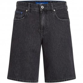Дънки Karl lagerfeld jeans B2M10077 Regular Fit denim shorts - Grey (Mid Grey 2) дънки,мъжки,панталони,дамски,панталони,karl,lagerfeld,jeans,b2m10077,regular,fit,denim,shorts,grey,(mid,grey,2)