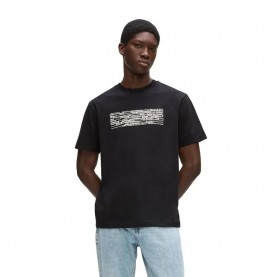 Тениска Karl lagerfeld jeans B2M17053 short sleeve T-shirt - Black (Black) тениска,мъжки,тениски,дамски,тениски,karl,lagerfeld,jeans,b2m17053,short,sleeve,t,shirt,black,(black)