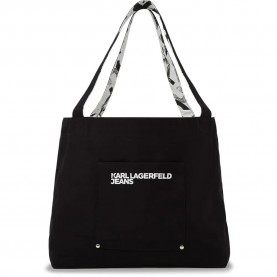 Пазарска чанта Karl lagerfeld jeans B2M50084 Shopper Bag - Black (Black / Collage Mono Black) пазарска,чанта,всички,чанти,karl,lagerfeld,jeans,b2m50084,shopper,bag,black,(black,collage,mono,black)