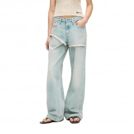 дънки,мъжки,панталони,дамски,панталони,karl,lagerfeld,jeans,b2w10082,straight,fit,high,waist,jeans,blue,(sun,light,blue)