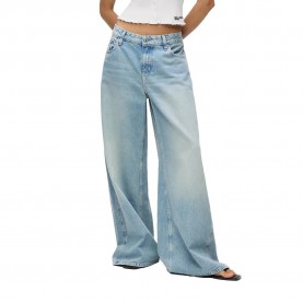 Дънки Karl lagerfeld jeans B2W10087 Wide Leg low waist jeans - Blue (Washed Light Blue) дънки,мъжки,панталони,дамски,панталони,karl,lagerfeld,jeans,b2w10087,wide,leg,low,waist,jeans,blue,(washed,light,blue)