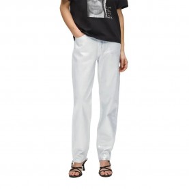 Дънки Karl lagerfeld jeans B2W10094 Mom Fit jeans - White (Silver) дънки,мъжки,панталони,дамски,панталони,karl,lagerfeld,jeans,b2w10094,mom,fit,jeans,white,(silver)