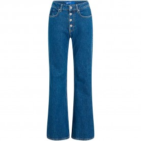 Дънки Karl lagerfeld jeans B2W10132 Flare Fit high waist jeans - Blue (Dark Blue Stone) дънки,мъжки,панталони,дамски,панталони,karl,lagerfeld,jeans,b2w10132,flare,fit,high,waist,jeans,blue,(dark,blue,stone)
