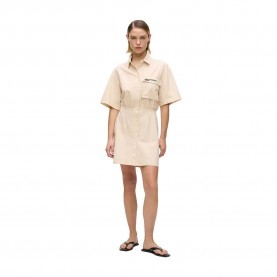 Рокля Karl lagerfeld jeans B2W13035 short sleeve short dress - Beige (Whitecap Grey) рокля,дамски,поли,и,рокли,karl,lagerfeld,jeans,b2w13035,short,sleeve,short,dress,beige,(whitecap,grey)