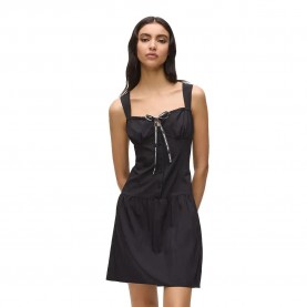 Рокля Karl lagerfeld jeans B2W13037 sleeveless short dress - Black (Black) рокля,дамски,поли,и,рокли,karl,lagerfeld,jeans,b2w13037,sleeveless,short,dress,black,(black)