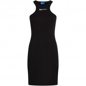 Рокля Karl lagerfeld jeans B2W13046 sleeveless short dress - Black (Black) рокля,дамски,поли,и,рокли,karl,lagerfeld,jeans,b2w13046,sleeveless,short,dress,black,(black)