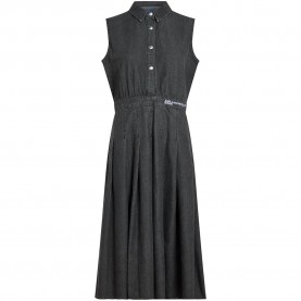 Рокля Karl lagerfeld jeans B2W13053 sleeveless midi dress - Black (Washed Black) рокля,дамски,поли,и,рокли,karl,lagerfeld,jeans,b2w13053,sleeveless,midi,dress,black,(washed,black)