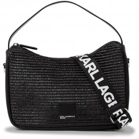 Чанта за през рамо Karl lagerfeld jeans B2W30115 Hobo shoulder bag - Black (Black) чанта,за,през,рамо,всички,чанти,karl,lagerfeld,jeans,b2w30115,hobo,shoulder,bag,black,(black)