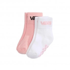 Чорапи Vans Classic crew socks 3 units - White / Pink (Powder Pink) чорапи,мъжки,чорапи,дамски,чорапи,vans,classic,crew,socks,3,units,white,pink,(powder,pink)