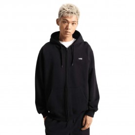 Блуза Vans Left Chest II Loose Pullover full zip sweatshirt - Black (Black) блуза,мъжки,пуловери,vans,left,chest,ii,loose,pullover,full,zip,sweatshirt,black,(black)