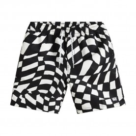 бански,гащета,детски,бански,костюми,vans,primary,ii,printed,elastic,swimming,shorts,white,black,(black,white)