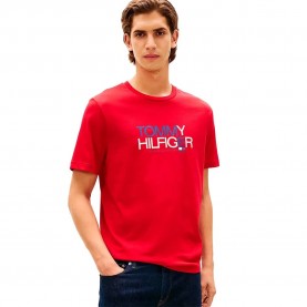 тениска,мъжки,тениски,дамски,тениски,tommy,hilfiger,brand,love,big,text,short,sleeve,t,shirt,red,(medium,red)