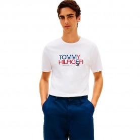 тениска,мъжки,тениски,дамски,тениски,tommy,hilfiger,brand,love,big,text,short,sleeve,t,shirt,white,(white)