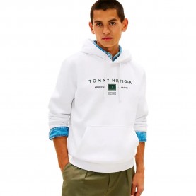 суичър,мъжки,пуловери,tommy,hilfiger,brand,love,mono,stack,hoodie,white,(white)