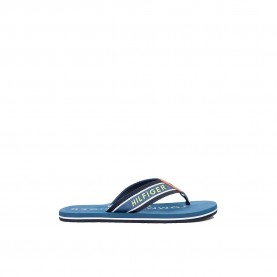 Джапанки Tommy hilfiger FM0FM05805 flip flops - Blue (Aegean Sea) джапанки,мъжки,джапанки,и,чехли,дамски,сандали,и,чехли,tommy,hilfiger,fm0fm05805,flip,flops,blue,(aegean,sea)
