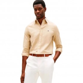 тениска,мъжки,тениски,дамски,тениски,tommy,hilfiger,linen,blend,solid,long,sleeve,t,shirt,beige,(sandalwood)