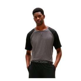 пижама,мъжки,пижами,tommy,hilfiger,um0um03808,short,sleeve,pyjama,grey,(dark,ash,black)