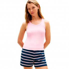 Тениска Tommy hilfiger UW0UW06308 sleeveless T-shirt - Pink (Classic Pink) тениска,мъжки,тениски,дамски,тениски,tommy,hilfiger,uw0uw06308,sleeveless,t,shirt,pink,(classic,pink)