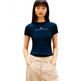 тениска,мъжки,тениски,дамски,тениски,tommy,jeans,ess,logo,1,slim,fit,short,sleeve,t,shirt,blue,(dark,night,navy)