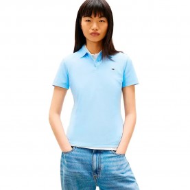 Дънки Tommy jeans Essential short sleeve polo - Blue (Light Powdery Blue) дънки,дамски,блузи,с,яка,мъжки,блузи,с,яка,tommy,jeans,essential,short,sleeve,polo,blue,(light,powdery,blue)