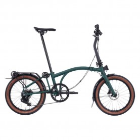 Brompton G Line 20´´ Alfine 8s folding bike - Silver (Forest Green) пътни,и,градски,велосипеди,brompton,g,line,20´´,alfine,8s,folding,bike,silver,(forest,green)