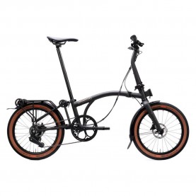 Brompton G Line 20´´ Alfine 8s folding bike - Silver (Space Black) пътни,и,градски,велосипеди,brompton,g,line,20´´,alfine,8s,folding,bike,silver,(space,black)