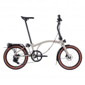 Brompton G Line 20´´ Alfine 8s folding bike - Silver (Traildust White) пътни,и,градски,велосипеди,brompton,g,line,20´´,alfine,8s,folding,bike,silver,(traildust,white)