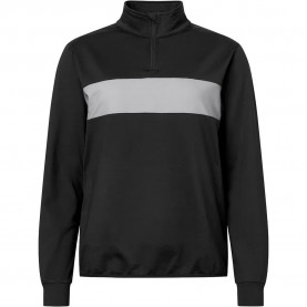 блуза,дамски,блузи,abacus,golf,club,midlayer,woman,half,zip,sweatshirt,black,(black,light,grey)
